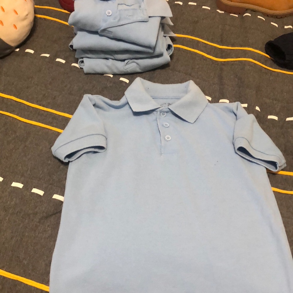 Kids uniform blue 6 T shirts